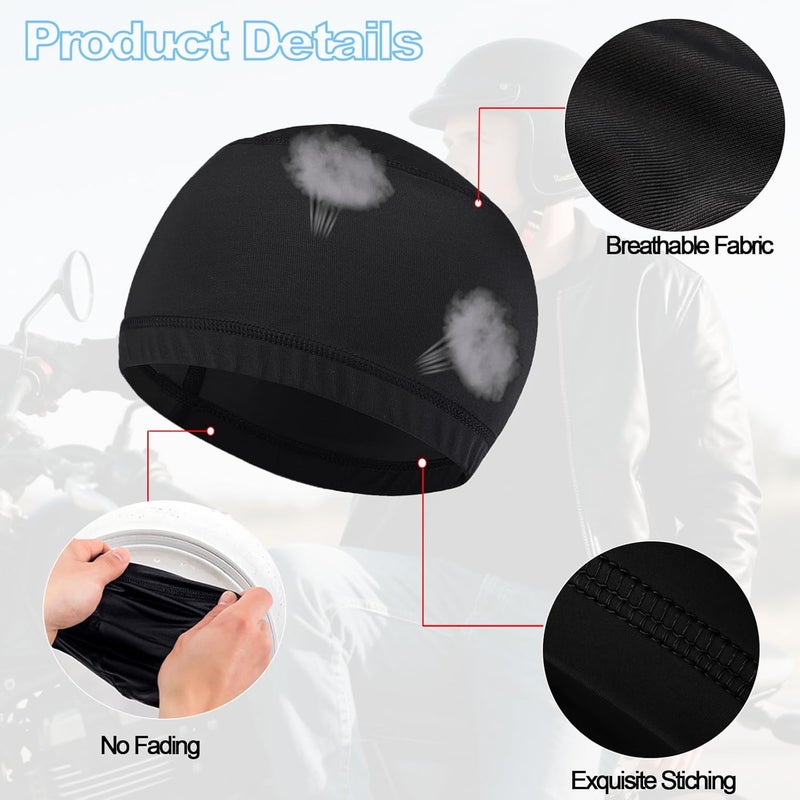 Roybens Cooling Skull Caps for Men, Hard Hat Liner Helmet Liner Cycling Cap Running Beanie Motorcycle Sweat Wicking Head Wrap Women - Image 5